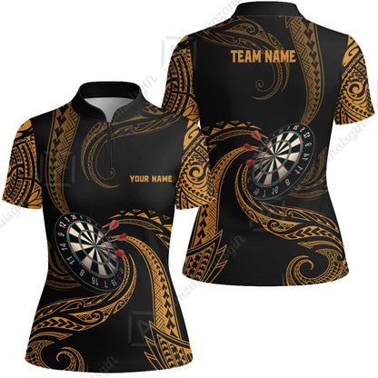 Custom Roll Tribal Darts Team Men Polo Shirts, Darts uniforms Roll Tribal Darts Personalized Name And Team Name
