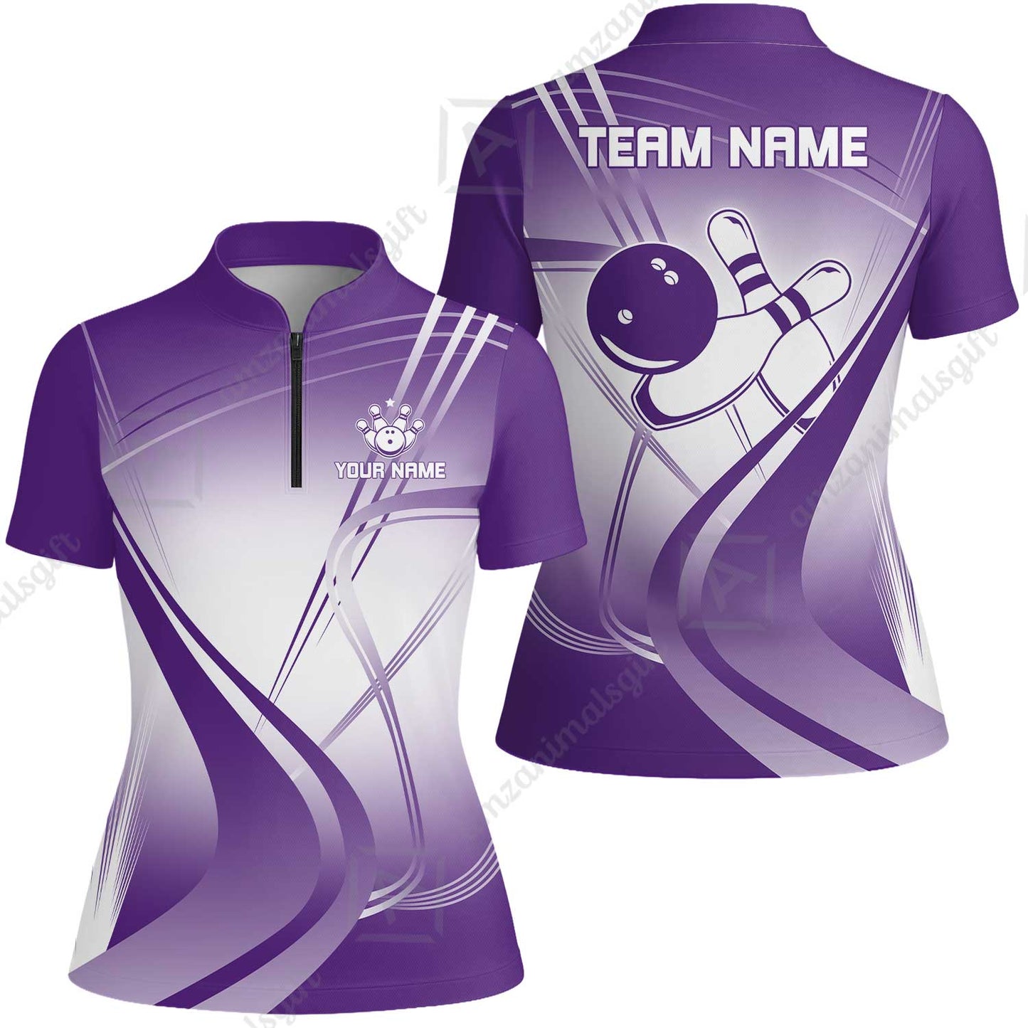 Customized Bowling Women Jersey Shirt, Custom Bowling Uniform Women Jersey Shirt, Multicolor Team Style Jersey for Bowlers