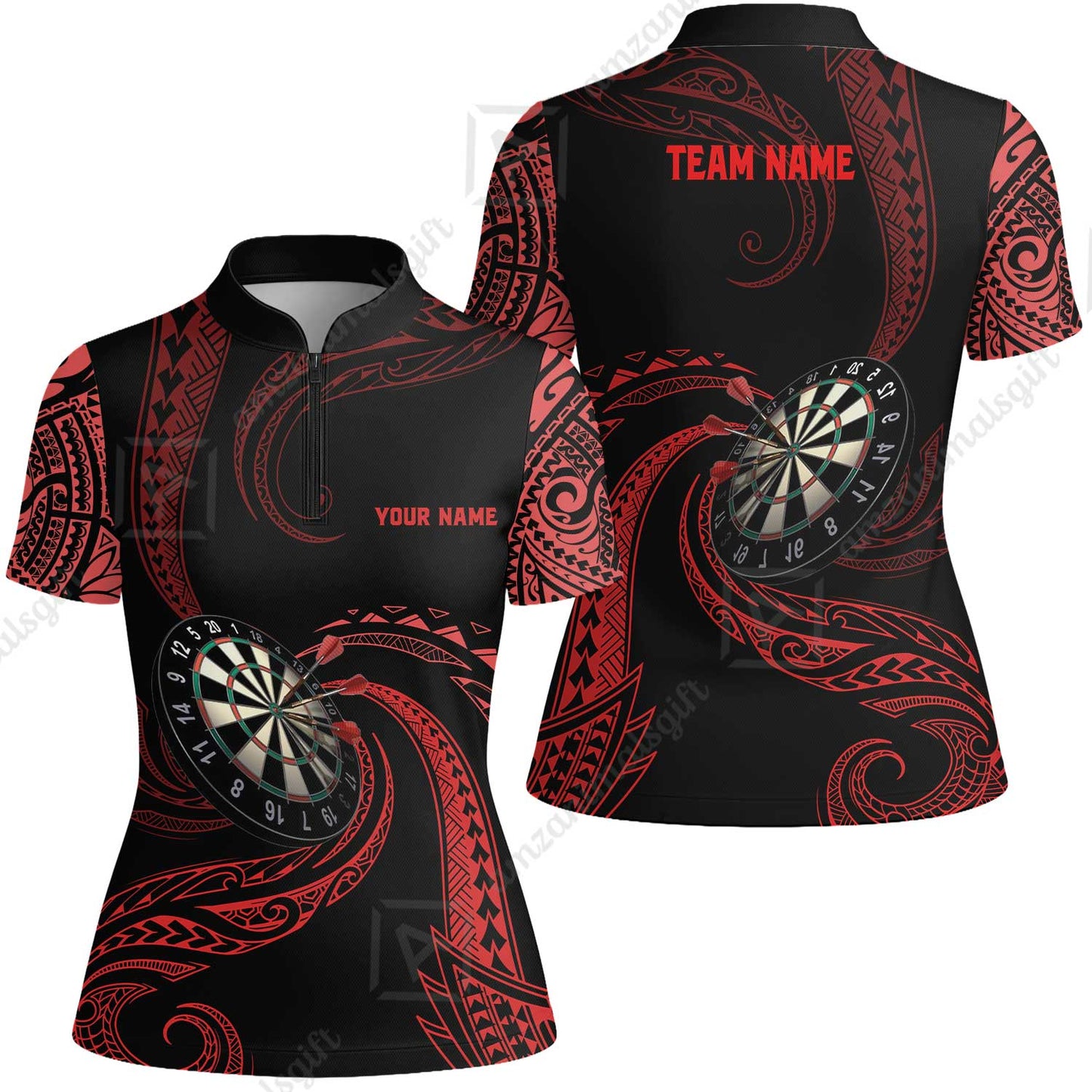 Custom Roll Tribal Darts Team Men Polo Shirts, Darts uniforms Roll Tribal Darts Personalized Name And Team Name