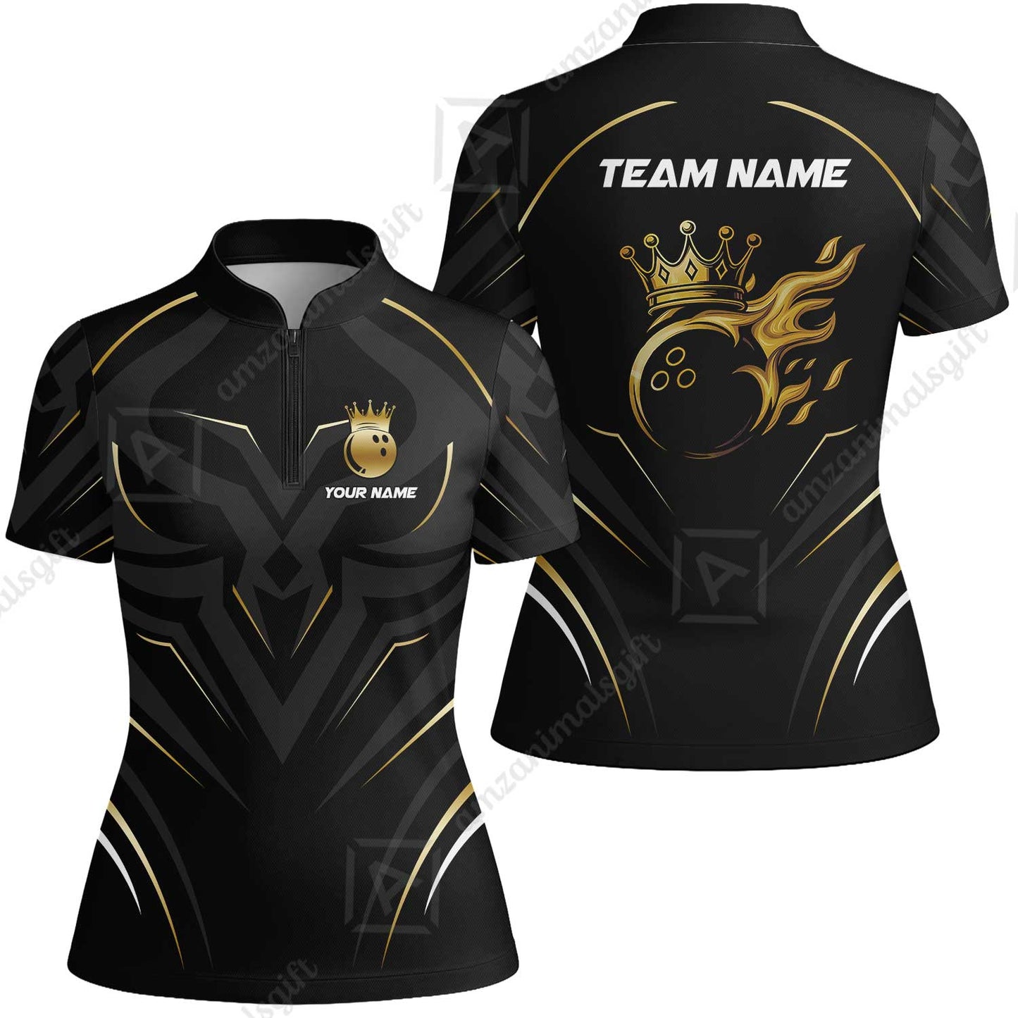 Customized Bowling Women Jersey Shirt, Custom Crown Bowling Uniform Women Jersey, Multicolor Team Style Jersey for Bowlers