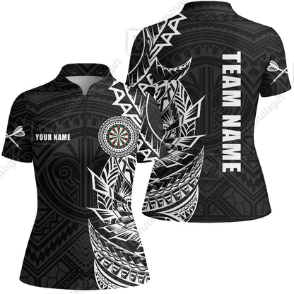 Custom Tribal Darts Team Men Polo Shirts, Darts uniforms Tribal Darts Personalized Name And Team Name