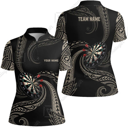 Custom Roll Tribal Darts Team Men Polo Shirts, Darts uniforms Roll Tribal Darts Personalized Name And Team Name