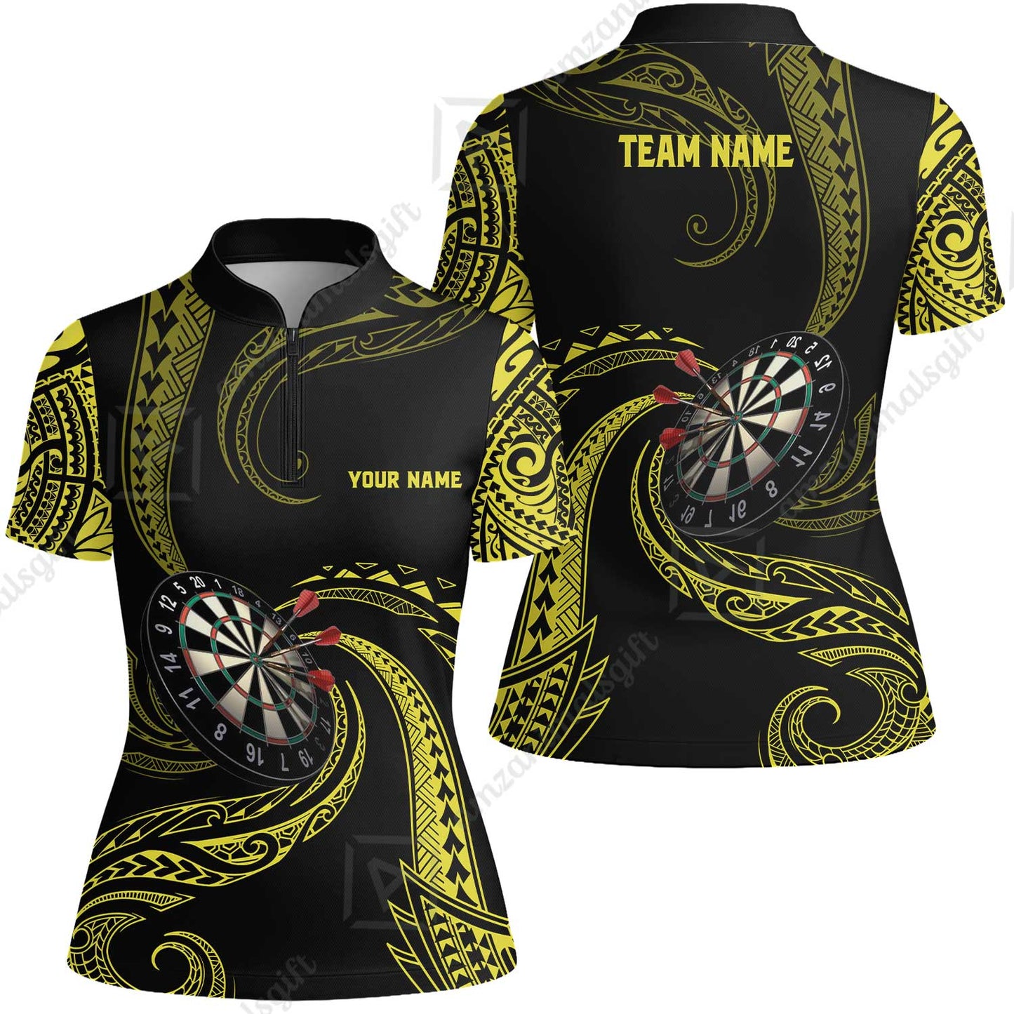 Custom Roll Tribal Darts Team Men Polo Shirts, Darts uniforms Roll Tribal Darts Personalized Name And Team Name