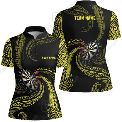 Custom Roll Tribal Darts Team Men Polo Shirts, Darts uniforms Roll Tribal Darts Personalized Name And Team Name