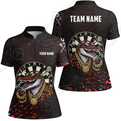 Custom Darts Team Jersey, Personalized Alligator Dart Jersey Shirt For Players With Name & Team Name
