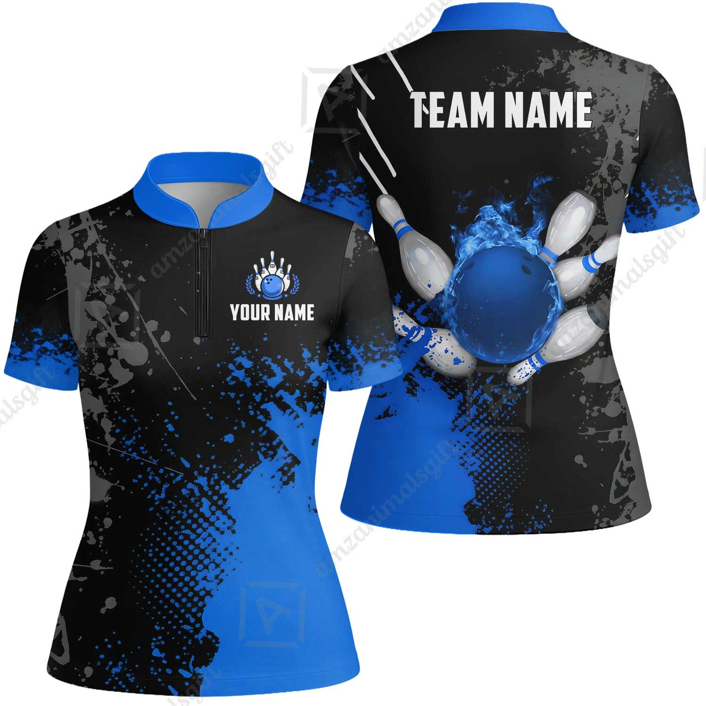 Custom Bowling Jersey Polo Shirt, Fire Ball Bowling, Custom Bowling Jersey Team Shirt For Players With Name & Team Name