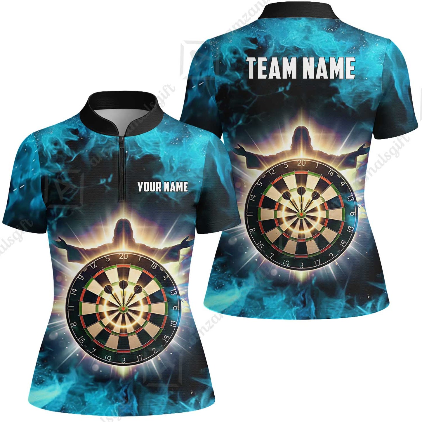 Custom Darts Team Jersey, Personalized Heavenly Strike Dart Polo Shirt For Players With Name & Team Name