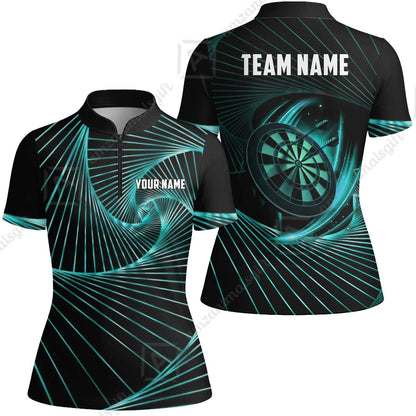 Custom Darts Team Jersey, Personalized Dark Flame Dart Polo Shirt For Players With Name & Team Name