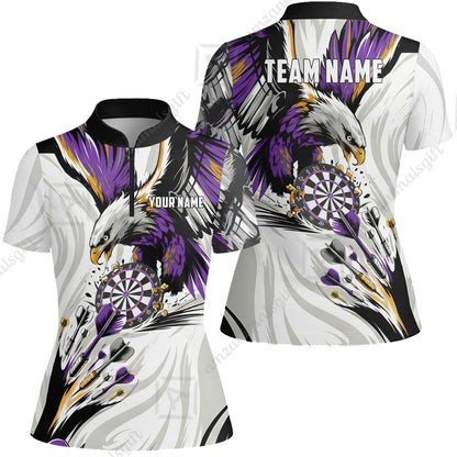 Custom Darts Team Jersey, Personalized Eagle Strike Dart Polo Shirt For Players With Name & Team Name