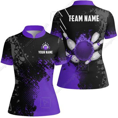 Custom Bowling Jersey Polo Shirt, Fire Ball Bowling, Custom Bowling Jersey Team Shirt For Players With Name & Team Name