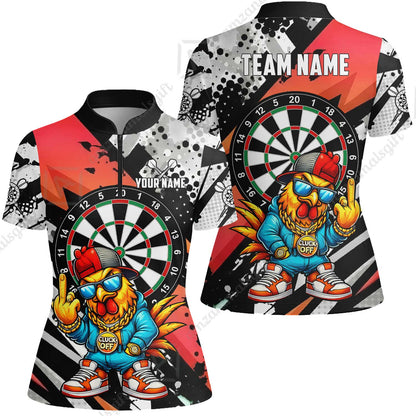 Custom Darts Team Jersey, Personalized Street Rebel Rooster Darts Polo Shirt For Players With Name & Team Name