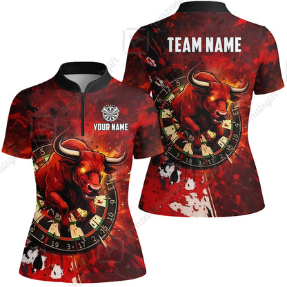 Custom Darts Team Jersey, Personalized Raging Bull Jersey Shirt For Players With Name & Team Name