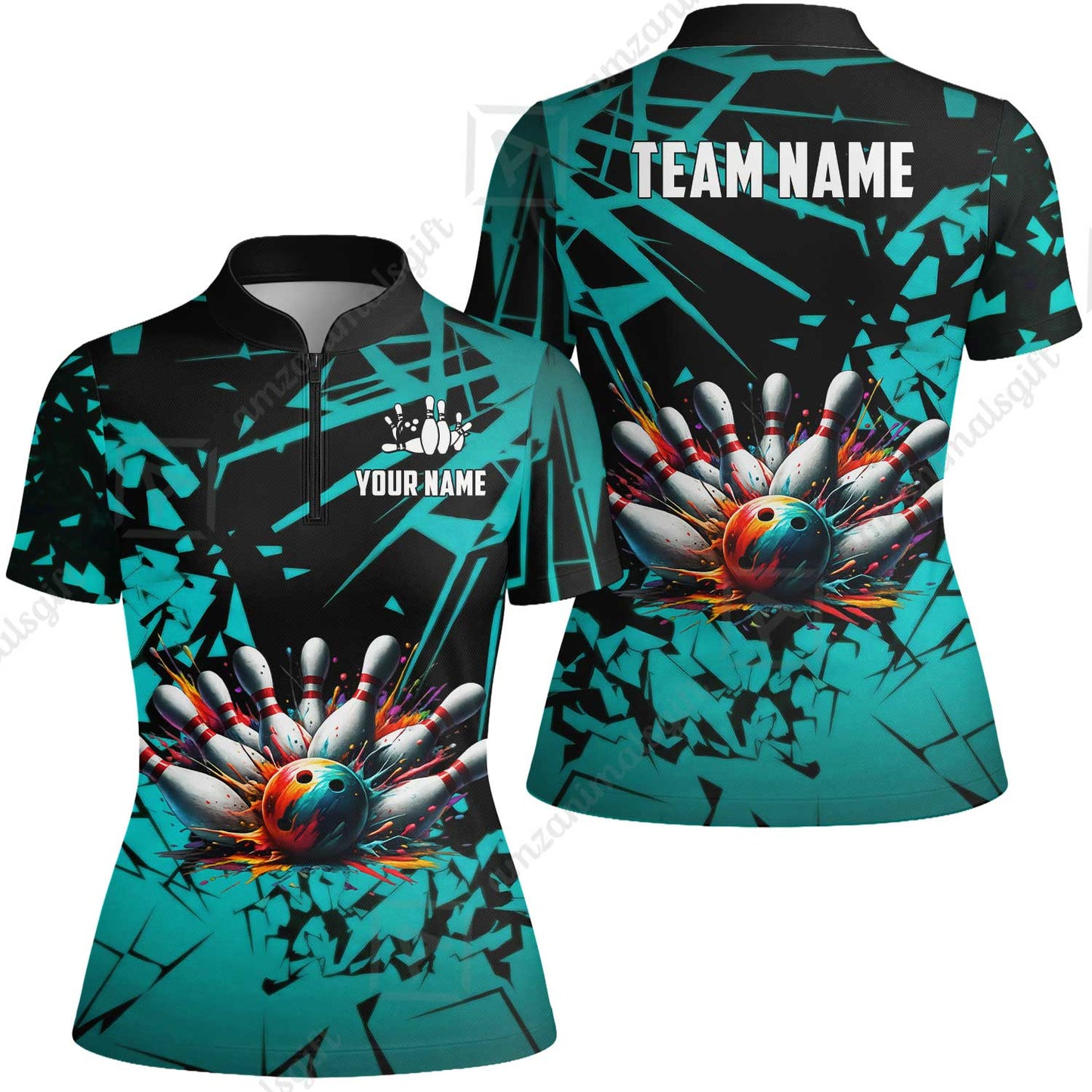 Custom Bowling Jersey Polo Shirt, Strike Explosion Bowling, Custom Bowling Jersey Team Shirt For Players With Name & Team Name