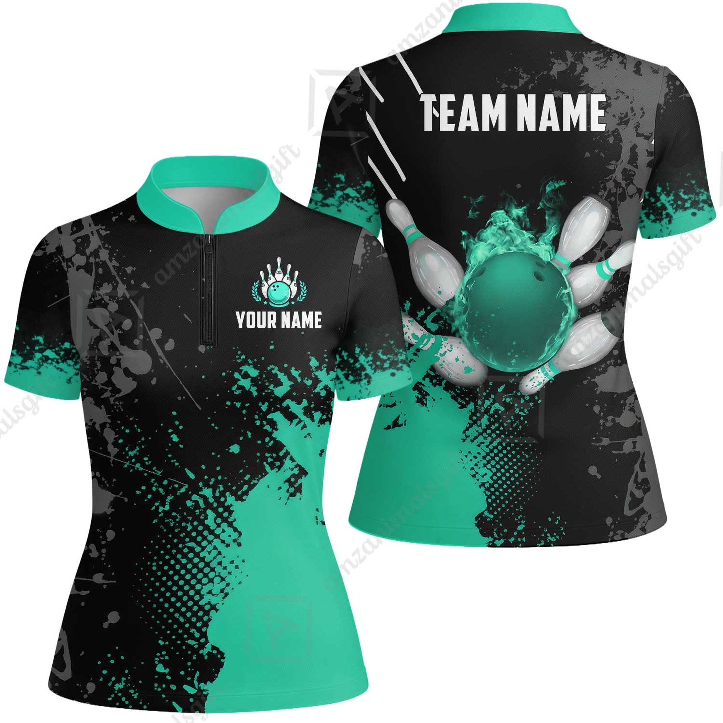 Custom Bowling Jersey Polo Shirt, Fire Ball Bowling, Custom Bowling Jersey Team Shirt For Players With Name & Team Name