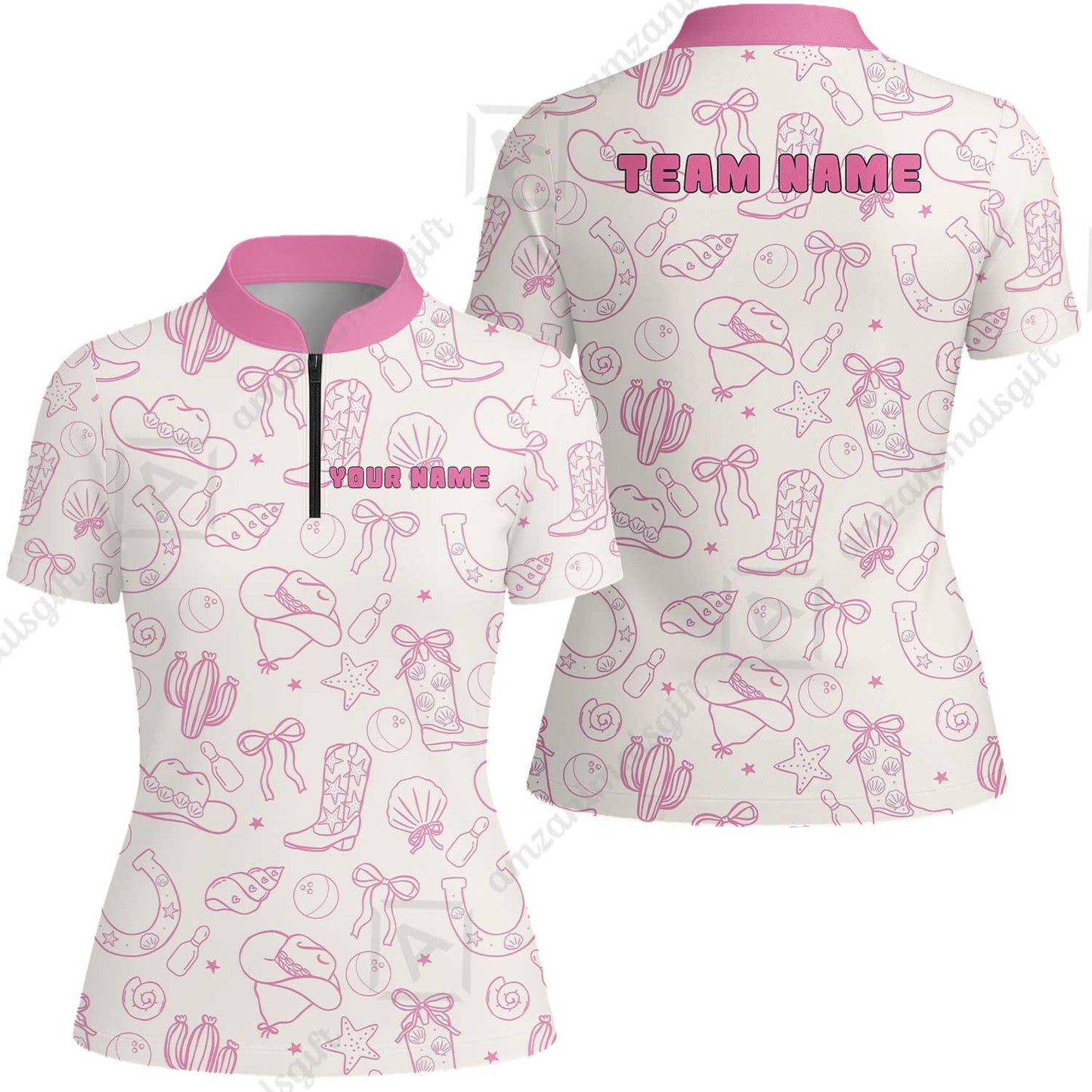 Custom Bowling Jersey Polo Shirt, Sweet Storm, Custom Bowling Jersey Team Shirt For Players With Name and Team Name