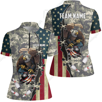Custom Bowling Jersey Polo Shirt, All Gave Some Bowling, Personalized Name & Team Name