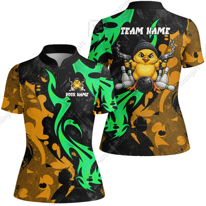 Custom Bowling Jersey Polo Shirt, Baby Gangsters, Custom Bowling Jersey Team Shirt For Players With Name and Team Name