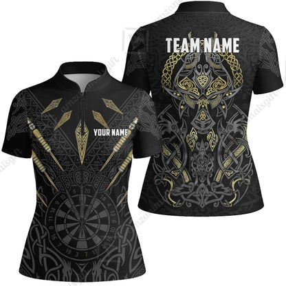 Custom Darts Team Jersey, Personalized Viking Darts Polo Shirt For Players With Name & Team Name