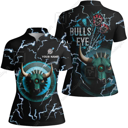 Customized Darts Women Jersey Shirt, Bullseye Dartboard, Personalized Name Darts And Bull Women Jersey Shirt- Perfect Gift For Darts Lovers, Darts Players