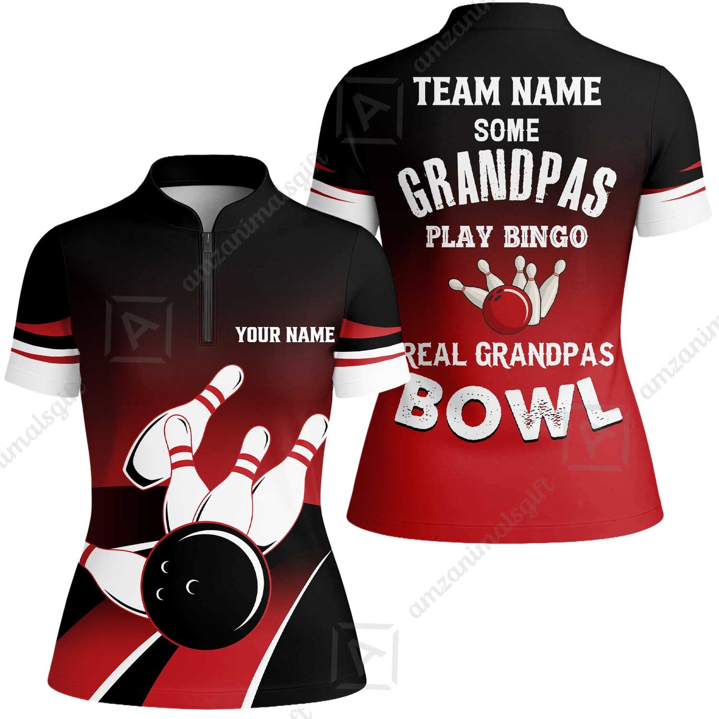Bowling Men Polo Shirt - Some Grandpas Play Bingo Bowling Polo Shirt - Gift For Friend, Family, Bowling Lovers, Grandpa
