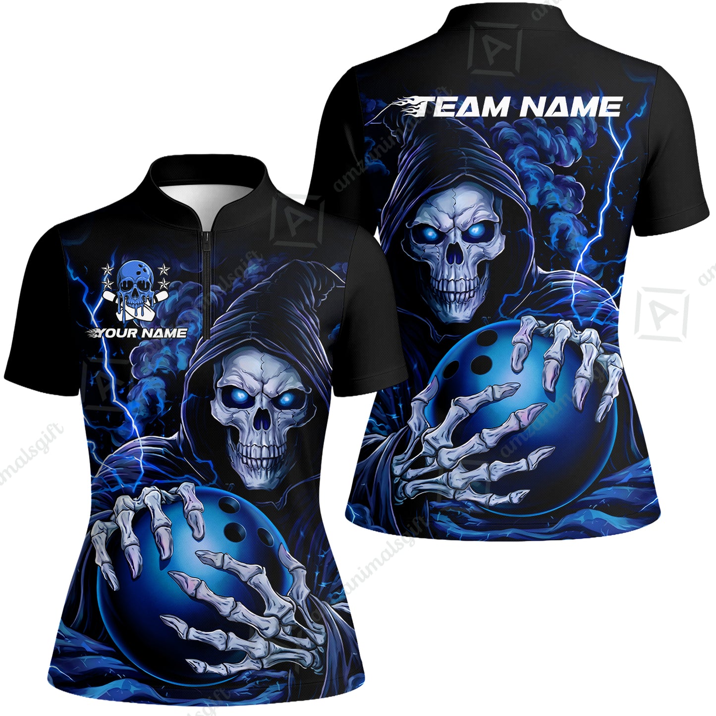 Custom Bowling Jersey Polo Shirt, The Death Hold Bowling Ball, Custom Bowling Jersey Team Shirt For Players With Name & Team Name