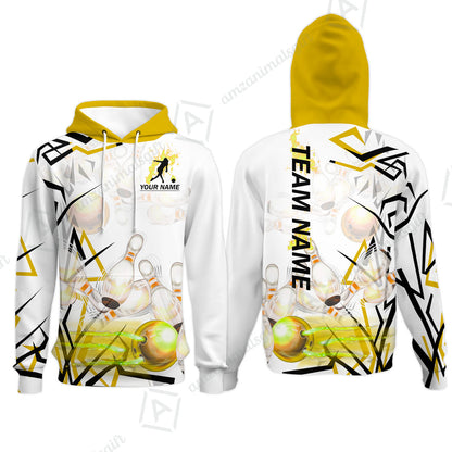 Custom Bowling Team Jerseys Polo Shirts, Personalized 3D Trendy Style Bowling uniforms - Personalized Name And Team Name