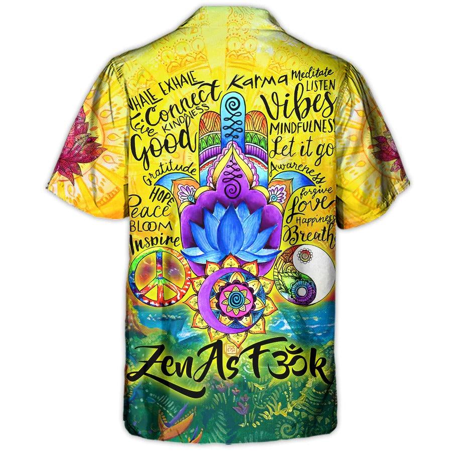 Yoga Aloha Hawaiian Shirt, Yoga World Connect Hawaiian Shirt For Summer, Yoga Inspire Aloha Shirt - Perfect Gift For Men, Women, Yoga Lover, Friend - Amzanimalsgift