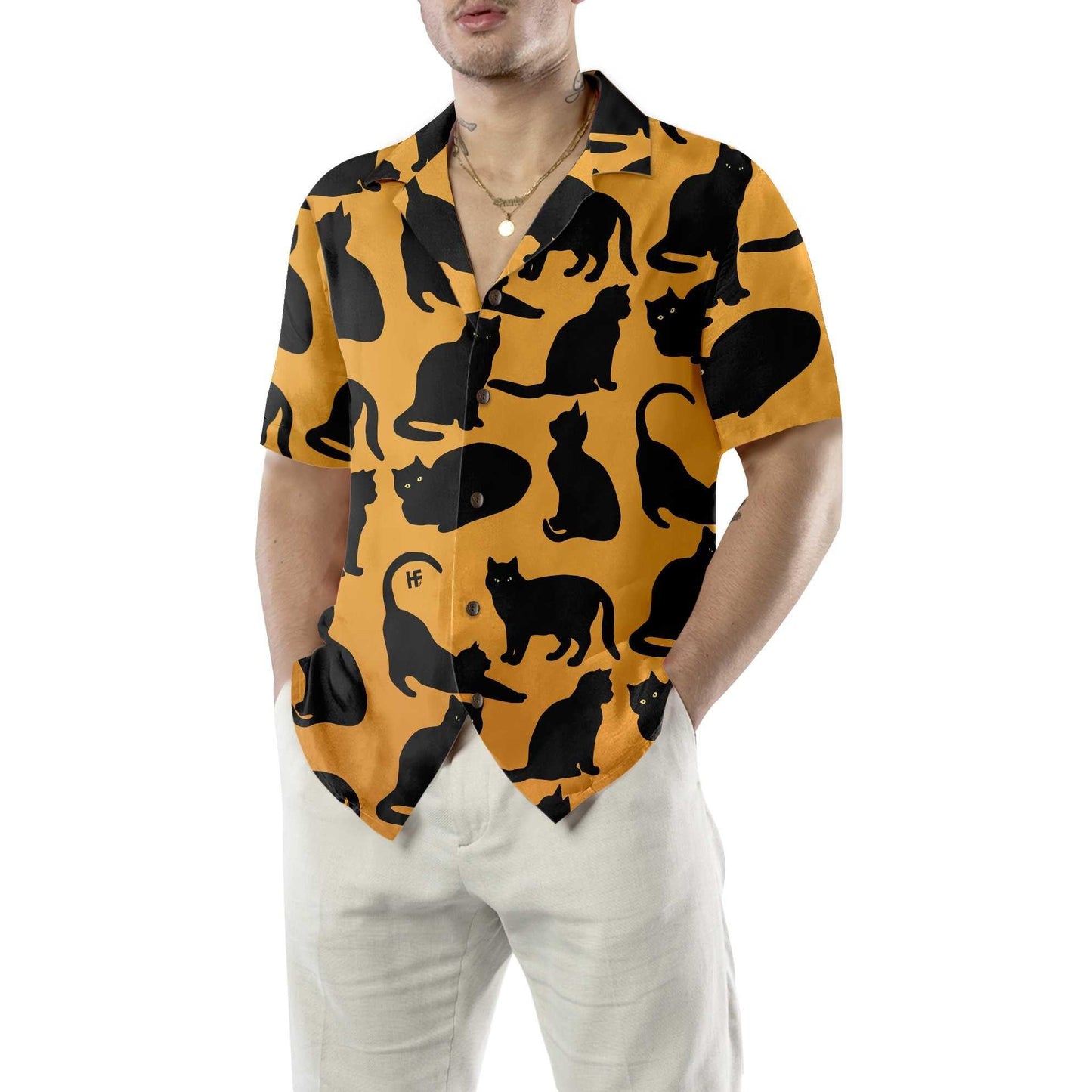 Yoga Cat Aloha Hawaiian Shirt For Summer, Funny Cat Themed Hawaiian Shirt For Men Women Adults, Best Gift For Cat Lovers, Friend, Yoga Lovers - Amzanimalsgift
