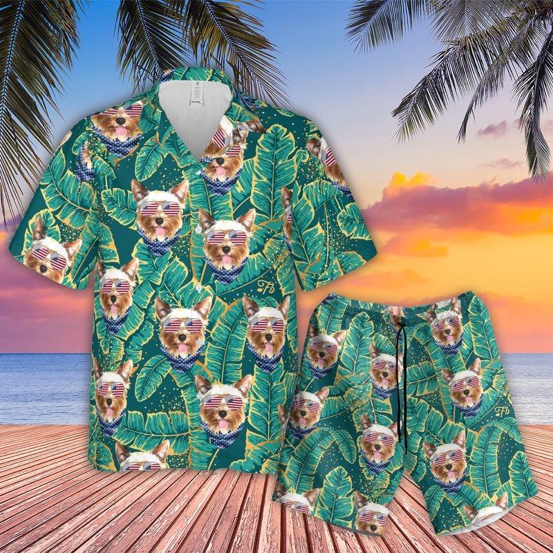 Yorkie Terrier Aloha Hawaiian Shirt - Tropical Pattern Hawaiian Shirt, American Yorkshire Hawaiian Shirt For Men & Women, Yorkie Lover - Amzanimalsgift