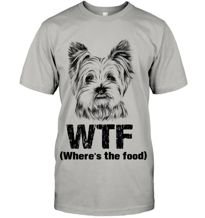 Yorkie Unisex T-Shirt - Where's the Food Unisex T Shirt - Gift for Dog Lovers, Family, Friends - Amzanimalsgift