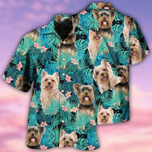 Yorkshire Terrier Aloha Hawaii Shirt - Yorkshire Terrier Dog Tropical Hawaiian Shirt For Summer - Perfect Gift For Dog Lovers, Friend, Family - Amzanimalsgift