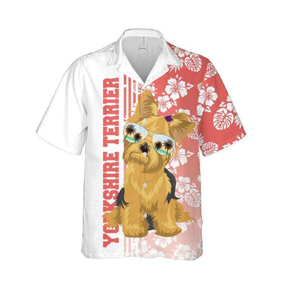 Yorkshire Terrier Dog Aloha Hawaiian Shirts For Summer, Yorkie Tropical Hawaiian Shirt For Men Women, Beachwear Gift For Dog Lovers, Dog Mom Dad - Amzanimalsgift