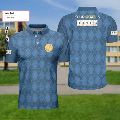 Your Goal Is Universe Custom Polo Shirt, Personalized Chemistry Shirt - Perfect Gift For Men - Amzanimalsgift