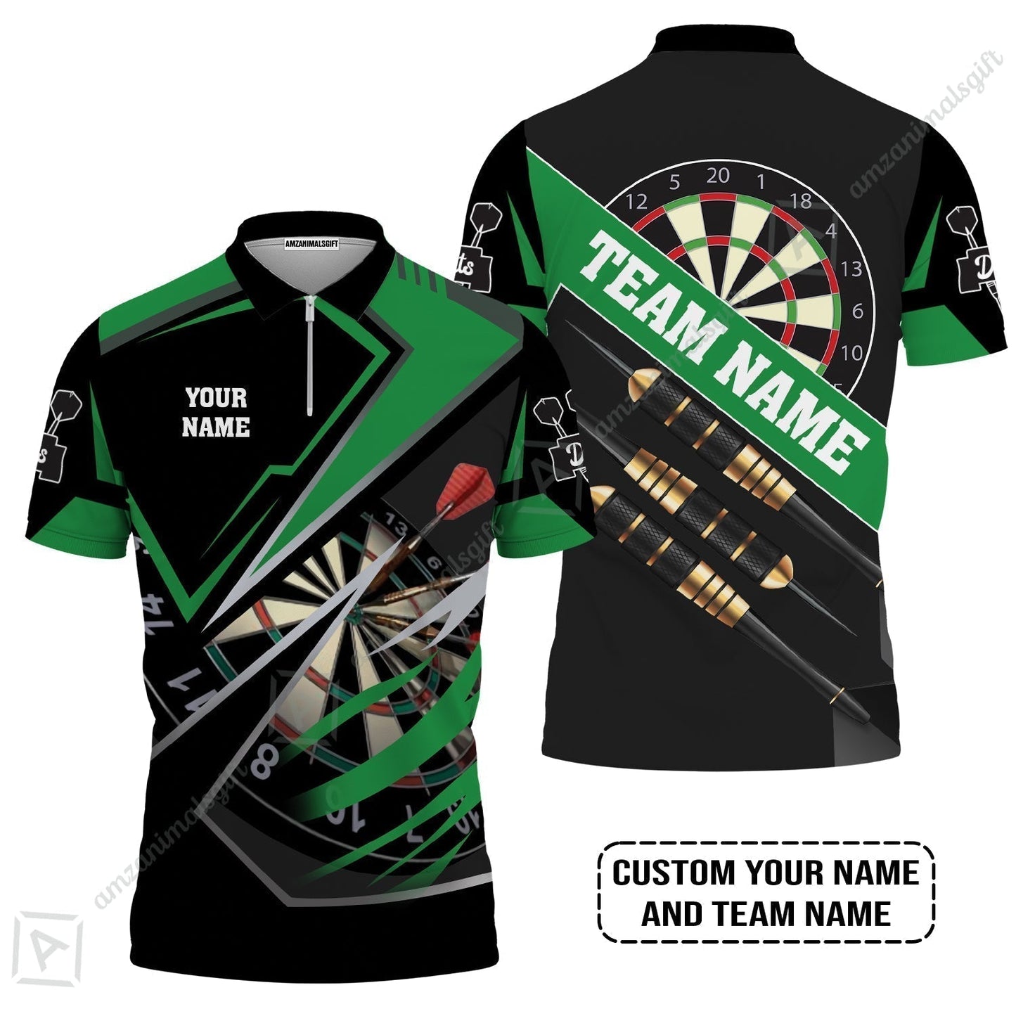 Personalized Darts T-Shirt - Custom Name & Team Name Darts T-Shirt
