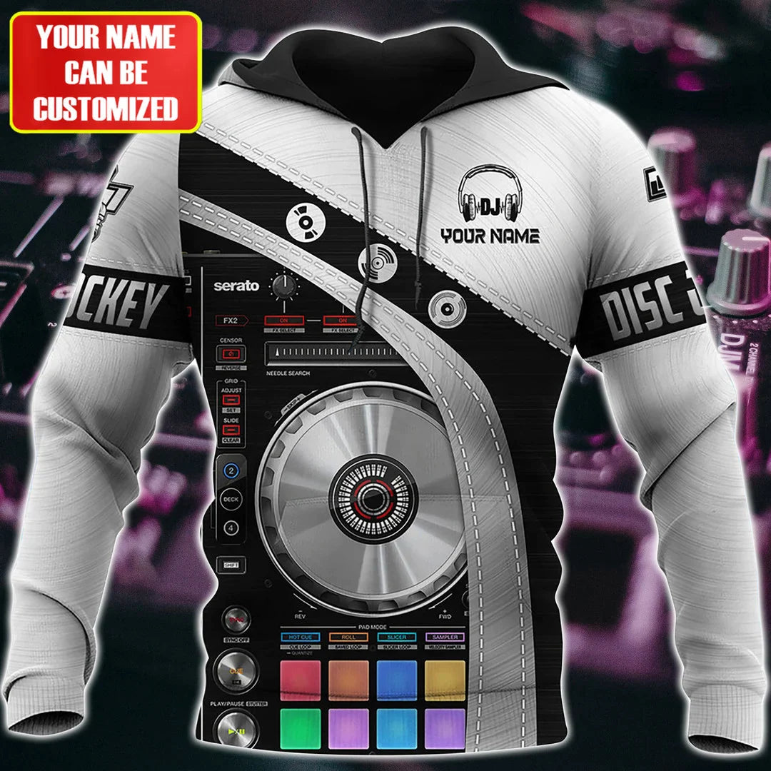 Personalized Name Disc Jockey Shirts - Custom Name DJ Shirts, DJ Clothing, Perfect Deejay Shirts for Men & Women
