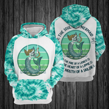 Mermaid Soul Pullover Premium Hoodie, Perfect Outfit For Men And Women On Christmas New Year Autumn Winter