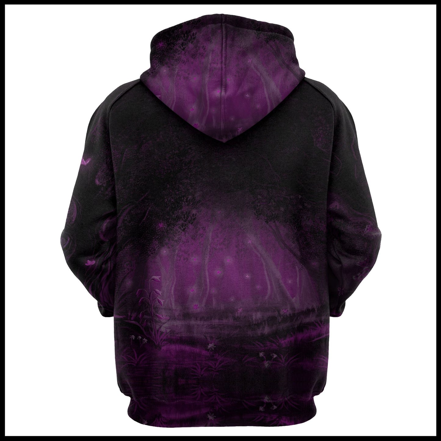 Butterfly Purple Moon Pullover Premium Hoodie, Perfect Outfit For Men And Women On Christmas New Year Autumn Winter