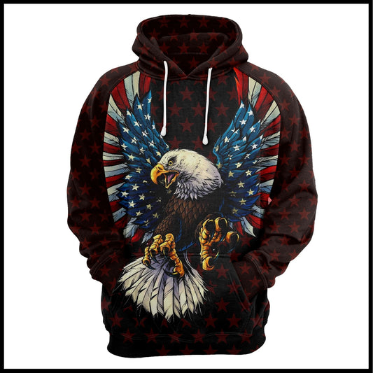 Eagle USA Pride Pullover Premium Hoodie, Perfect Outfit For Men And Women On Christmas New Year Autumn Winter