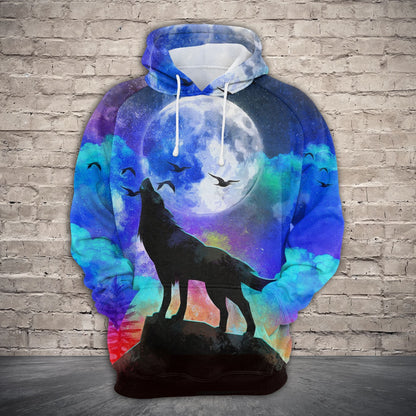 Black Wolf Pullover Premium Hoodie, Perfect Outfit For Men And Women On Christmas New Year Autumn Winter