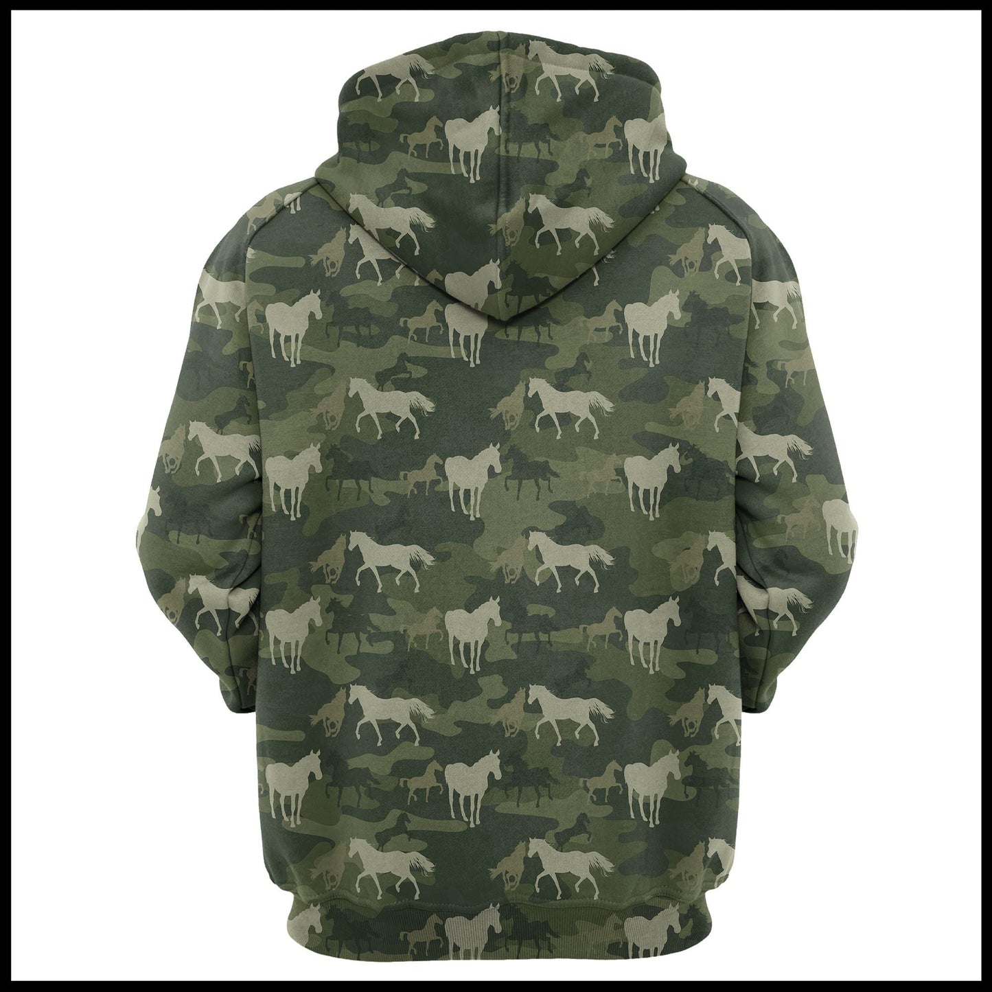 Horse Camo Pattern Pullover Premium Hoodie, Perfect Outfit For Men And Women On Christmas New Year Autumn Winter