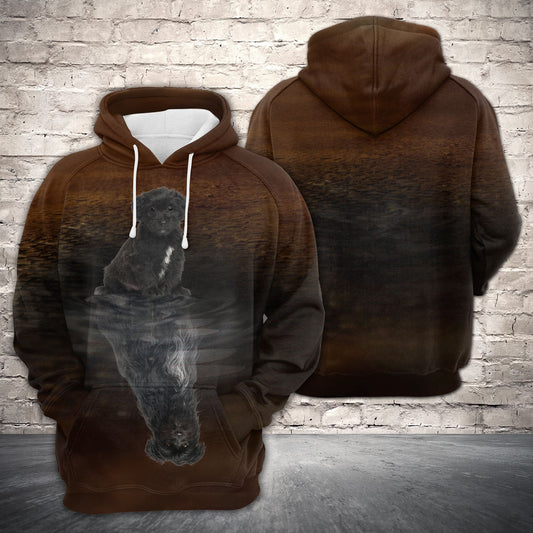 Pyrenean Shepherd Reflection Dog Pullover Premium Hoodie, Perfect Outfit For Men And Women On Christmas New Year Autumn Winter