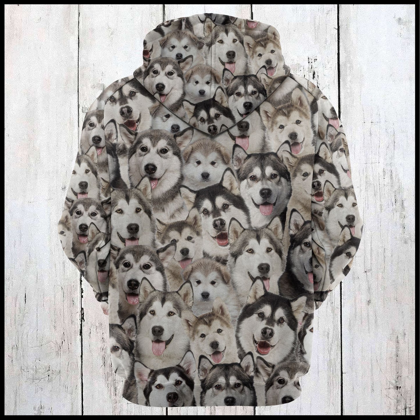 Alaskan Malamute Pattern Pullover Premium Hoodie, Perfect Outfit For Men And Women On Christmas New Year Autumn Winter