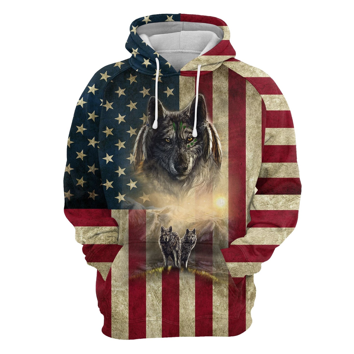 Proud Wolf Pullover Premium Hoodie, Perfect Outfit For Men And Women On Christmas New Year Autumn Winter
