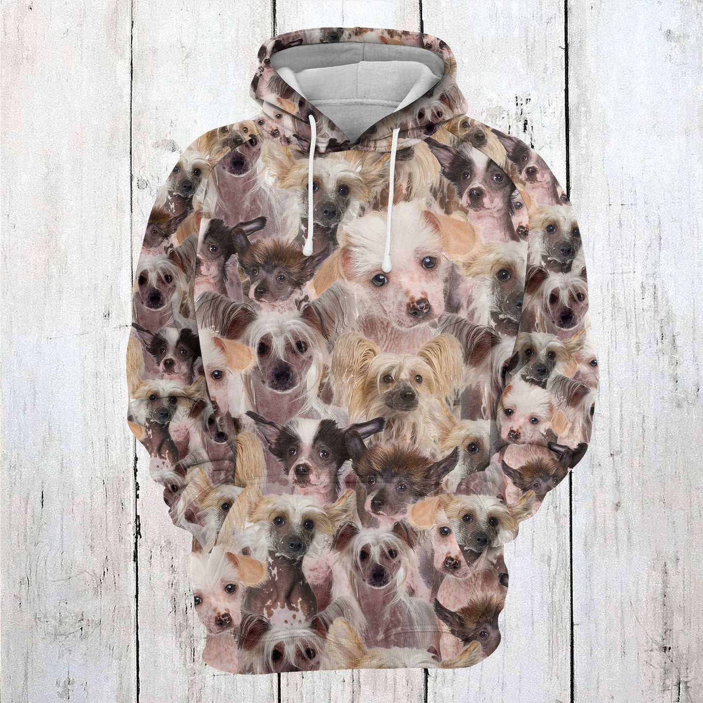 Chinese Crested Awesome Pullover Premium Hoodie , Perfect Outfit For Men And Women On Christmas New Year Autumn Winter