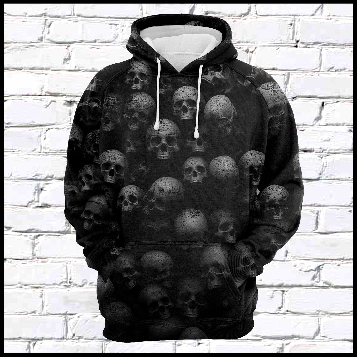 Skull Black Pullover Premium Hoodie, Perfect Outfit For Men And Women On Christmas New Year Autumn Winter