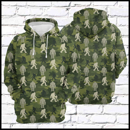 Bigfoot Camo Pullover Premium Hoodie, Perfect Outfit For Men And Women On Christmas New Year Autumn Winter