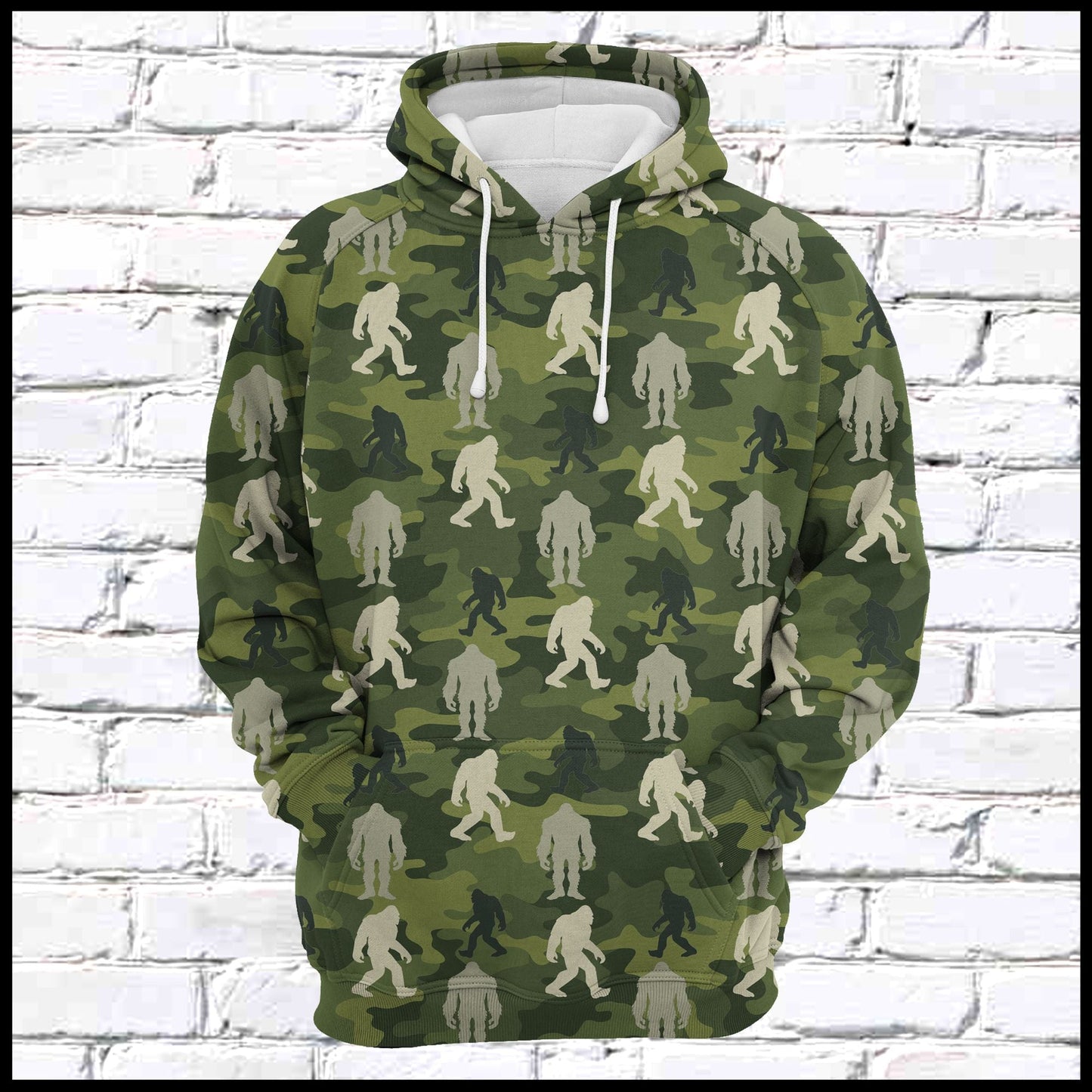 Bigfoot Camo Pullover Premium Hoodie, Perfect Outfit For Men And Women On Christmas New Year Autumn Winter