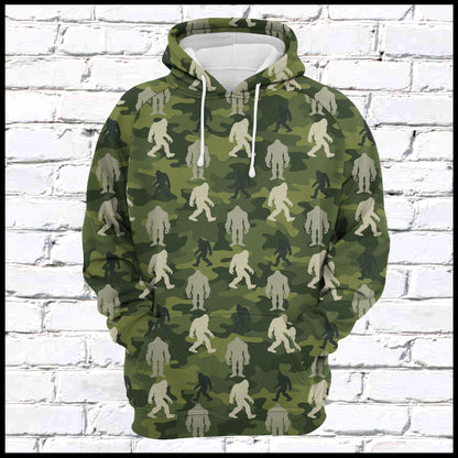 Bigfoot Camo Pullover Premium Hoodie, Perfect Outfit For Men And Women On Christmas New Year Autumn Winter