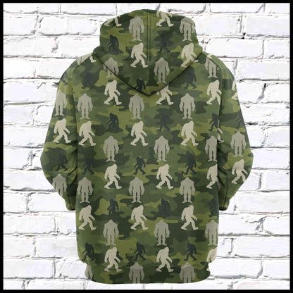 Bigfoot Camo Pullover Premium Hoodie, Perfect Outfit For Men And Women On Christmas New Year Autumn Winter