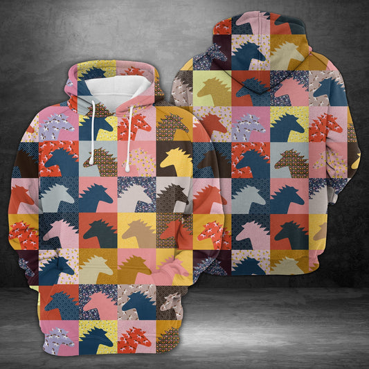 Colorful Horses Pullover Premium Hoodie, Perfect Outfit For Men And Women On Christmas New Year Autumn Winter